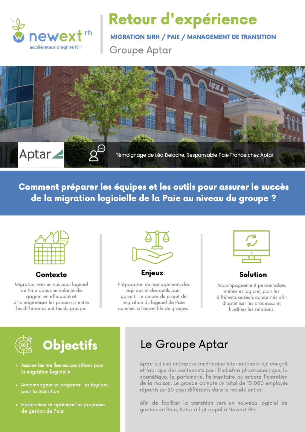 Témoignage Groupe Aptar - Comment préparer les équipes et les outils pour assurer le succès de la migration logicielle de la Paie au niveau du groupe ?