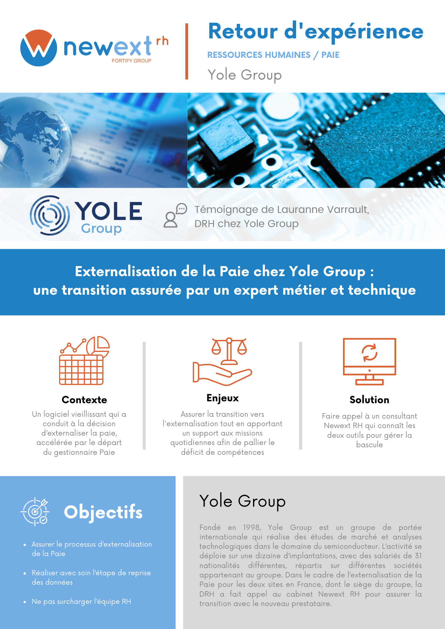 Témoignage Yole Group : externalisation de la paie, une transition assurée par un expert métier et technique